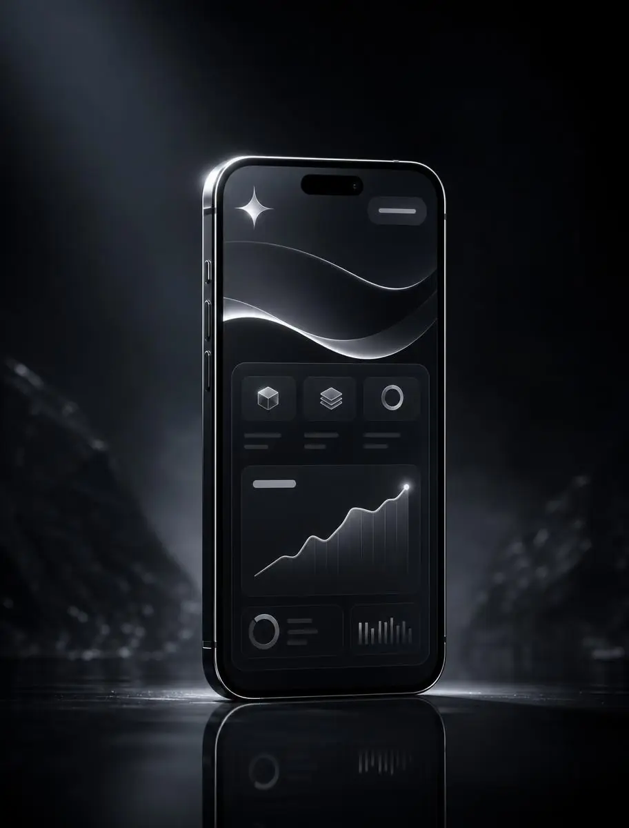 Phone showing a creator's live digital product page with rising sales